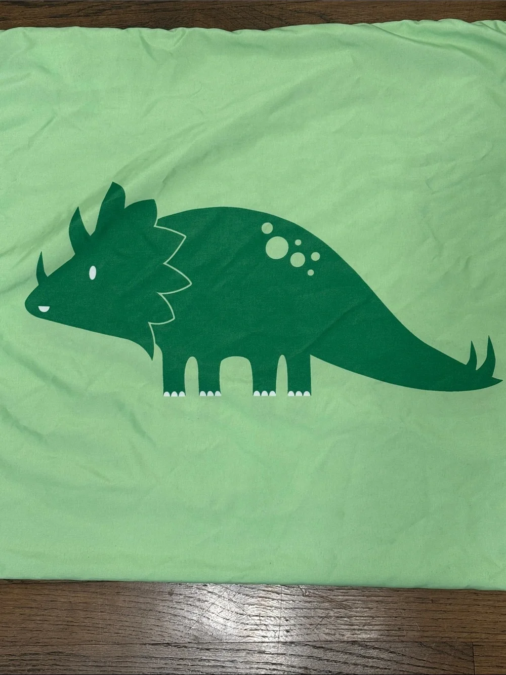 Kids Dinosaur Print Pillowcase Set - Green